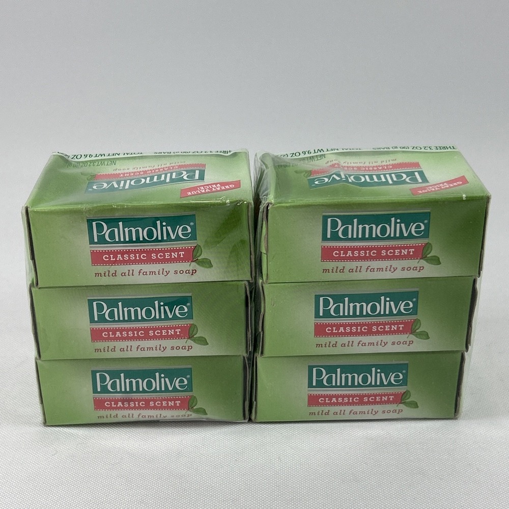 Lot Palmolive Classic Scent Mild All Family Soap 3.2oz Bars 6 Bars Sealed